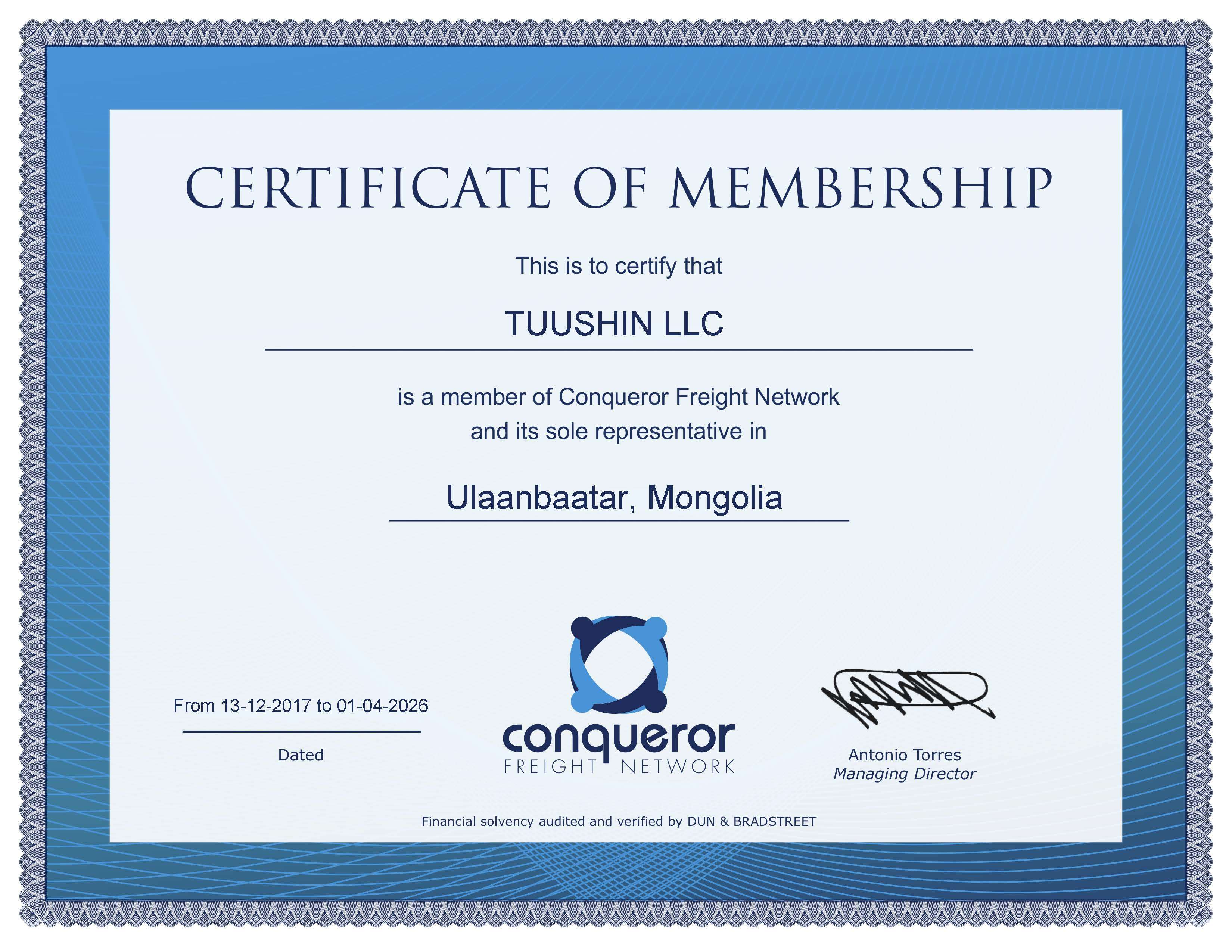 Conqueror Freight Network